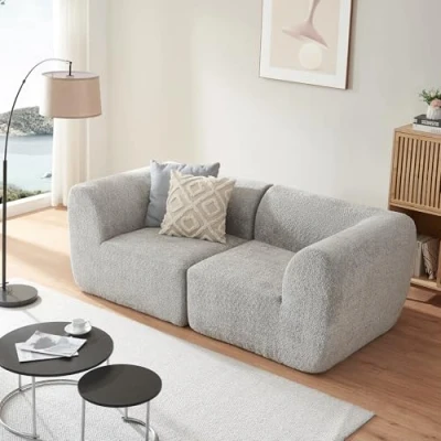 Imagen de Sofá modular hurvas de 2 plazas bouclé