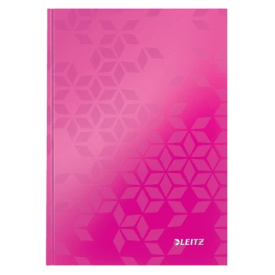 Imagen de Leitz Wow Cuaderno de tapa rígida, A5, Rosa (Rosa Brillante)