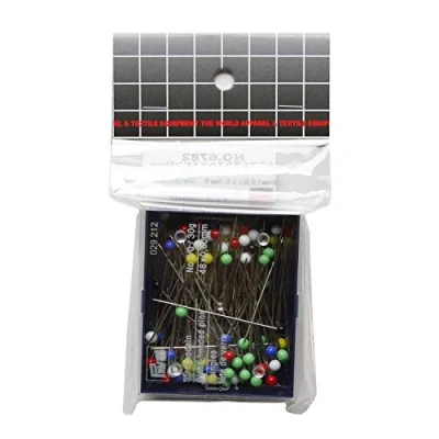 Imagen de Prym Glass Headed Pins No. 2/0 Assorted col 0.80 x 48 mm Multicolor