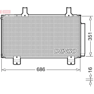 Imagen de DENSO DCN40028 Condensador con secador R 134 a