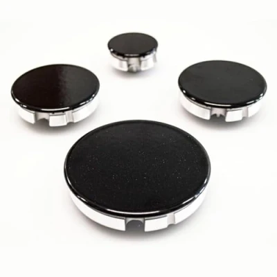Imagen de JPshop Kit de 4 quemadores con platillos para placa cocina compatible Delonghi Bosch
