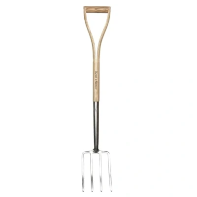 Imagen de Kent &amp; Stowe Horquilla para niños horca de jardín Ligera Acero Inoxidable, pequeña con Mango Madera, tamaño: 71 cm
