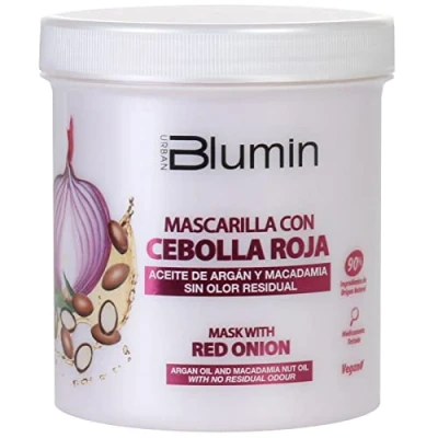 Imagen de Blumin Mascarilla para el cabello revitalizadora con Extracto de Cebolla Roja una nutrición intensa, 700 ml