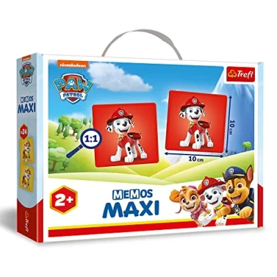 Imagen de Trefl Memos Maxi PSI Patrol Juego de imágenes para los más pequeños, buscador Piratas, Memoria clásico con la Patrulla Canina Bohatern, niños a Partir 2 años
