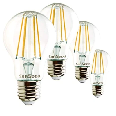 Imagen de SunSeed 4x Bombilla Estándar Filamento LED E27 7W = 60W Blanco Cálido 2700K