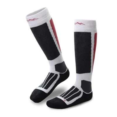 Imagen de gipfelsport calcetines de esquí para hombre, mujer y niños, cálidos merino esquí, térmicos invierno con acolchado, invierno, snowboard, Blanco