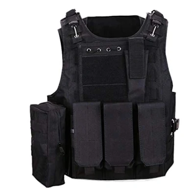 Imagen de QHIU Chaleco táctico camuflaje militar ataque combate protección Molle chaqueta para Airsoft Paintball CS deportes al aire libre