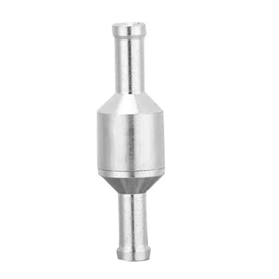 Imagen de Válvula de retención universal aluminio en línea recta para combustible, gas diésel, aire líquido, una vía, sin retorno (6 mm)