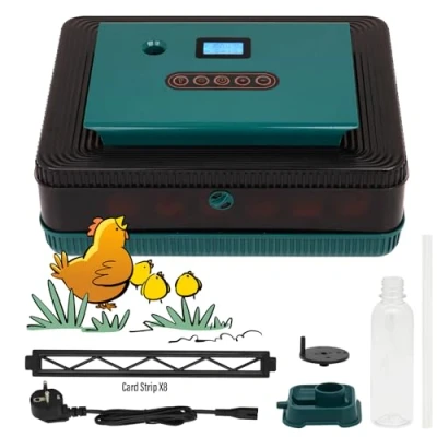 Imagen de Svauoumu Incubadora AutomáTica de 25 Huevos con Volteo AutomáTico, Pantalla LED MultifuncióN y Control Temperatura Humedad Para Pollos, Patos Ocas