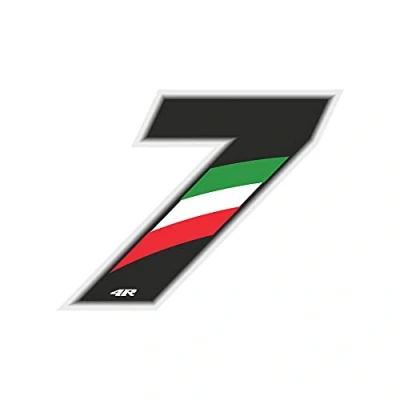 Imagen de 4R Quattroerre.it 13167 Número Raza 7 Medio, Italia Tricolor, 100 x 130 mm