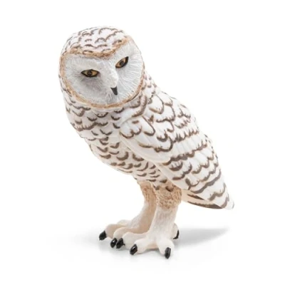 Imagen de Papo Snowy Owl Wild Animal Kingdom Tiere Figura, Estampado, Color 50167