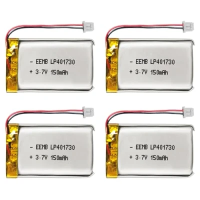 Imagen de 4pcs EEMB batería 3.7V 150mAh 401730 Bateria de lipo Recargable Litio con Conector Molex ¡Asegúrese Que la polaridad del Dispositivo Coincide Antes Comprar!