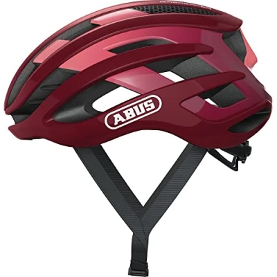 Imagen de Abus AirBreaker Casco de bicicleta contrarreloj alta gama para ciclismo deportivo profesional Unisex, hombre y mujer, Rojo (bordeaux red), S (51 55 cm)