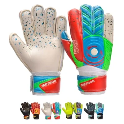 Imagen de meteor Guantes Portero Goalkeeper Gloves Entrenamiento Futbol Equipacion fútbol niños protección para los Dedos Defence