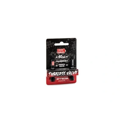 Imagen de ERRECOM 1000 Miglia válvulas Tubeless para Bicicletas 40mm, Compatibles con Presta, juego de 2 piezas, herramienta extracción Valve Core incluida