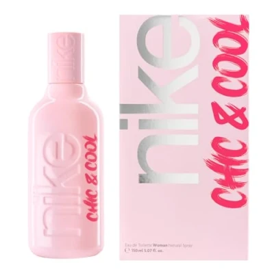 Imagen de NIKE Chic &amp; Cool, Colonia Mujer, 150 ml, Perfume Formato Spray, Eau de Toilette Natural y Femenina, Aroma Afrutado, Fragancia Dulce, Intensa Larga Duración