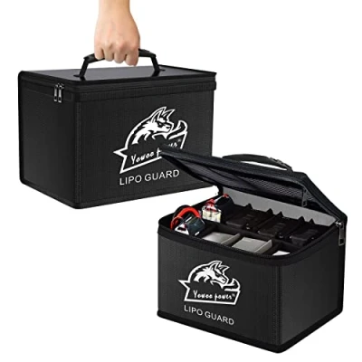 Imagen de YOWOO Lipo Safe Bag Bolsa de batería ignífuga a Prueba explosiones, Seguridad protección Almacenamiento Gran Capacidad para y Carga