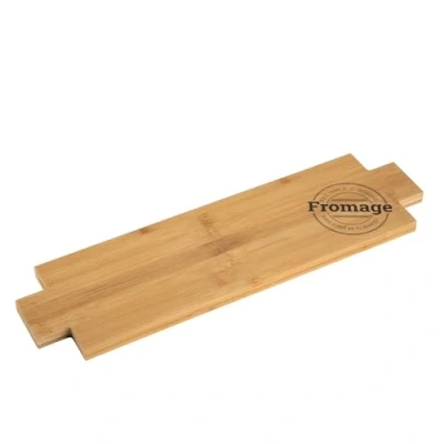 Imagen de FLORINA Tabla de Quesos (40 x 30 cm) I para y Aperitivos TASTY Embutidos Queso Rectángulo, Aperitivos, Quesos, Desayuno Hierba Bambú con Mango