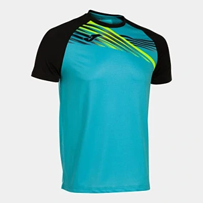 Imagen de Joma Camiseta Manga Corta Elite x Negro Amarillo Fluor