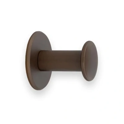 Imagen de EVI Herrajes Percha de Baño Colgador Pared Latón Acabado Rústico Para Colgar Ropa, Abrigos o Toallas Toallero Adhesivo y/o Tornillo 188DUALLRU