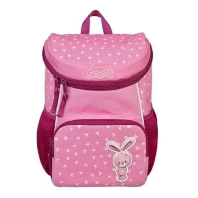 Imagen de Scooli Mini Me Kids Backpack for Girls Boys Ergonomic Kindergarten 2 5 Years with Removable Chest Strap Kindergarten, Crib and Nursery, Bella Bunny, Bunny