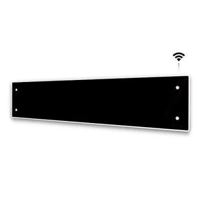 Imagen de Adax CLea L Convector de pared WiFi inteligente, control por smartphone, bajo consumo, protección contra salpicaduras, 1000 W, altura 222 mm, KWT, color noir, heladas
