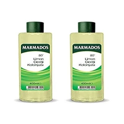 Imagen de 2x 400ml MARMARA Marmados Limon Kolonya 80 Agua de colonia limón Loción para después del afeitado Cuidado