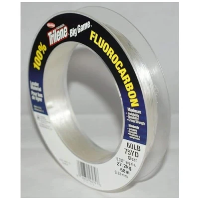 Imagen de Berkley Leaders Big Game Fluorocarbon Leader 60, Transparente, 68 m
