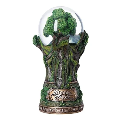 Imagen de Nemesis Now Bola de Nieve con Licencia Oficial del Señor los Anillos la Tierra Media Barba árbol, Verde, 22,5 cm, Resina, 21 cm