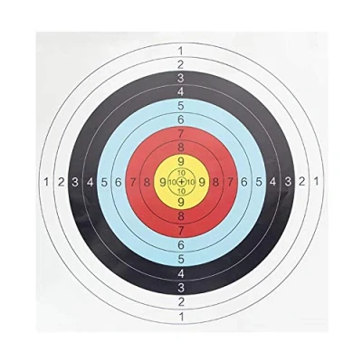 Imagen de 10 Unids/Set De Papel Tiro con Arco, 60x60 Cm, Anillo Completo, Flecha, Tiro, Práctica, Blanco Talla única