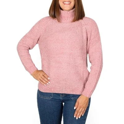 Imagen de Jersey de Punto Cuello Alto para Mujer, Sueter Casual Manga Larga Invierno, Otoño, Talla M