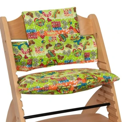 Imagen de Funda Cojín para Trona Stokke. Compatible con Stokke, Stokke Tripp Trapp, Trip Trap Evolutiva y (Hippie Verde)