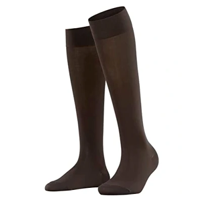 Imagen de FALKE Cotton Touch W Kh algodón lisos 1 par, Calcetines largos Mujer, Marrón Dark Brown 5233, 39 42