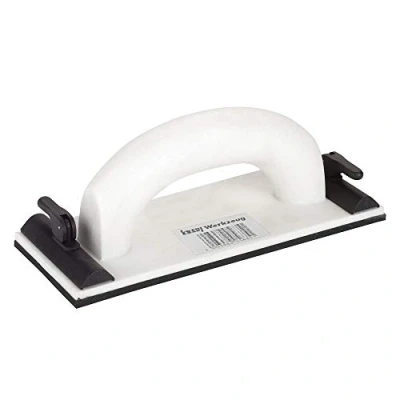 Imagen de Knauf Lijadora manual para placas de yeso paneles alisar y lijar paredes yeso, 24 cm x 8 cm, con rejilla abrasiva intercambiable