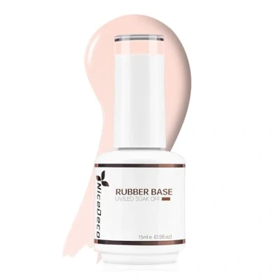 Imagen de Nicedeco Base Rubber para Uñas Esmaltes Semipermanentes en Gel de Caucho UV/LED Soak Off Colores Vibrantes y Duraderos 15ML 21