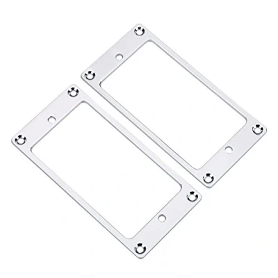 Imagen de 2Pcs Metal Humbucker Pickup Frame Mounting Rings Replacement Parts Musical Instrument Accessories for Electric Guitar Pickup(Silver) ,Playing