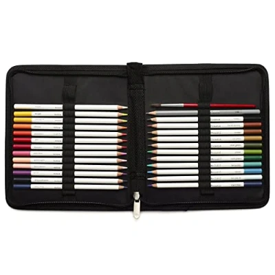 Imagen de Winsor &amp; Newton Studio Collection Set de lápices acuarelables en estuche con cremallera para dibujo, ilustración, bocetos artistas e ilustradores