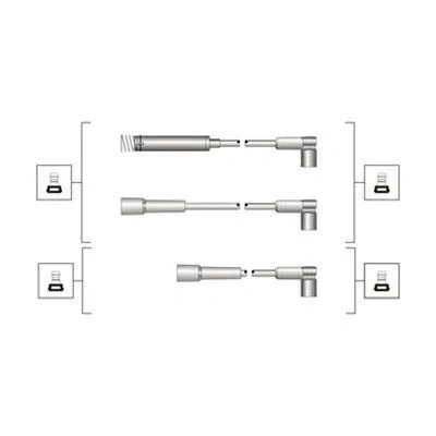Imagen de MAGNETI MARELLI 941319170020 Juego de Cables Encendido OPEL: Astra F CC, Corsa A Kadett E CC