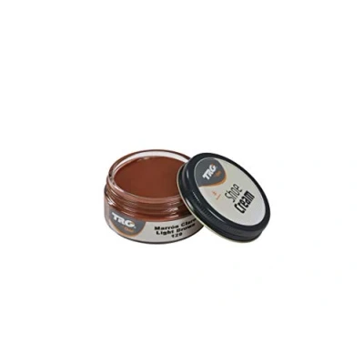 Imagen de TRG The One 409 Crema para calzado y complementos de piel sintética 50 ml, Marrón (Light Brown 129)