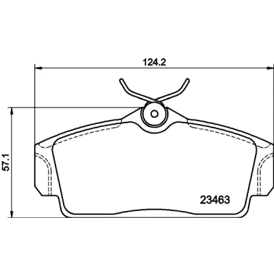 Imagen de HELLA 8DB 355 018 441 Juego de pastillas freno no preparado para indicador desgaste NISSAN: Almera II Hatchback, Primera Berlina