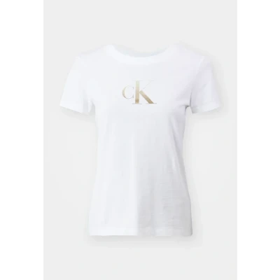 Imagen de Calvin Klein Jeans Gradient SLIM TEE Camiseta estampada, Mujer, Talla: XS, Bright white