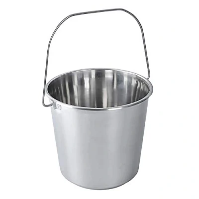 Imagen de ORION GROUP Cubo de cocina acero inoxidable, 12 L, para alimentos, inoxidable