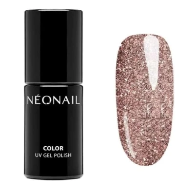 Imagen de NÉONAIL Pintauñas Semipermanentes 7,2 ml Rosa Glow The Day Esmaltes Para Uñas Gel Manicura Nail Art Brillo Laca de Esmalte Purpurina