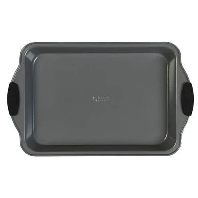 Imagen de Fuente para horno perlada RH01969EU de Russell Hobbs® Antiadherente Acero al carbono 40 cm Mangos silicona Gris mate