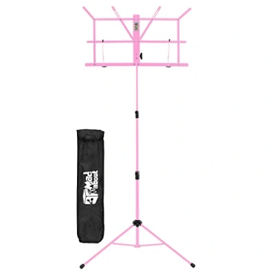 Imagen de Mad About MA MS05 Soporte de música plegable para partituras portátil con bolsa transporte, color rosa