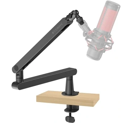 Imagen de Sensic SA 30 LP brazo de micrófono perfil bajo, soporte giratorio 360, bajo para transmisión con gestión cables, profesional,