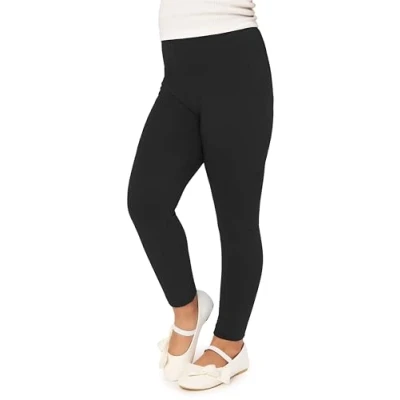 Imagen de Merry Style Leggins Mallas Pantalones Largos Ropa Deportiva Niña MS10 130 (Negro, 110 cm)