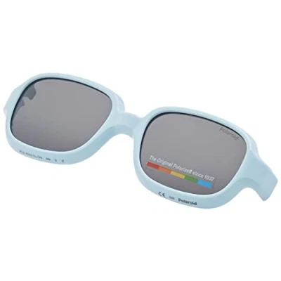 Imagen de Polaroid Niños   PLD K003 CL on MVU/M9 Gafas de sol Poliamida biológica Azul claro Gris Cuadrada Polarizado Clip