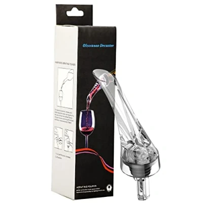 Imagen de Decantador de Vino y Aireador para Botella Vertedor Rapido Profesional Calidad, Oxidante Tinto, Decantadores Pourer, Ideal Fiestas Eventos