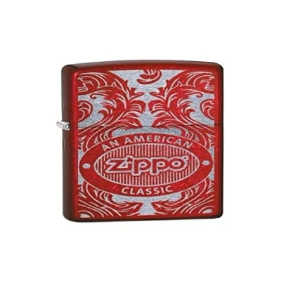 Imagen de ZIPPO Mechero Candy Apple Red Scroll/Zippo Logo